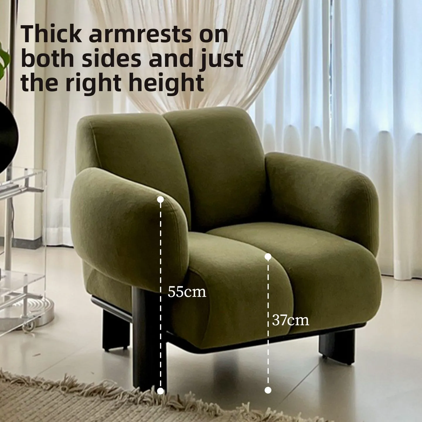 

Lazy Sofa, French Style, Living Room, Balcony, Designer, Leisure Chair, Retro, Single