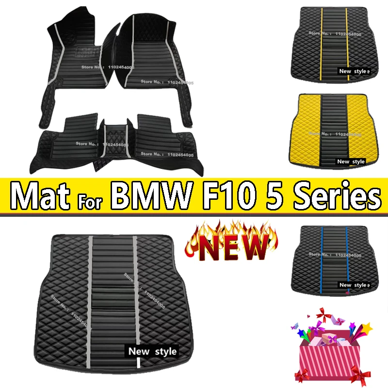 

RHD Car Floor Mats For BMW F10 5 Series 2016 2015 2014 2013 2012 2011 2010 Carpets Custom Foot Pads Auto Accessories Interior