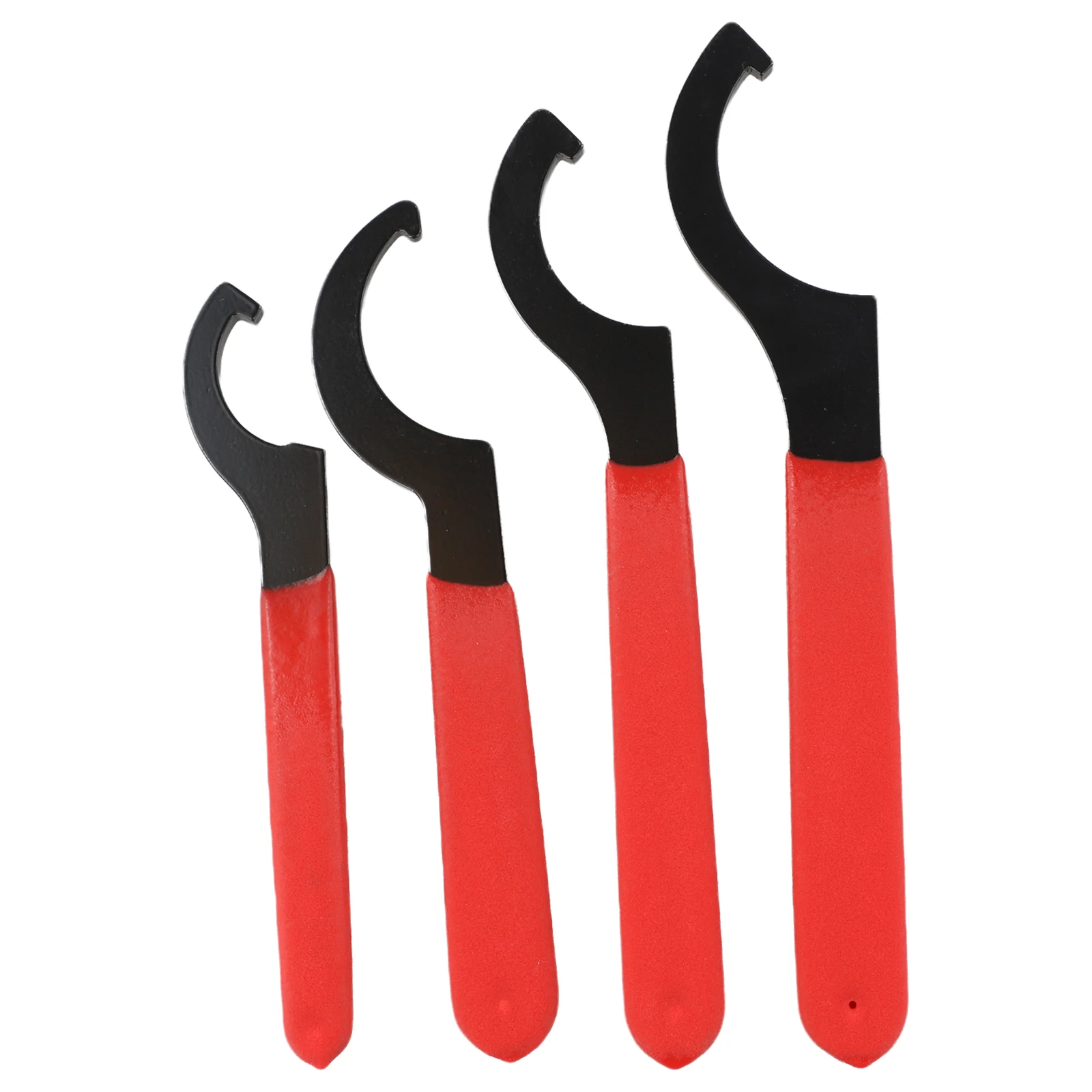 4Pcs C Hook Wrench Set Non-Slip Handle For ER32 ER40 APU16 Nut Adjustment Electric Spindle Engraving Tool High Carbon Steel