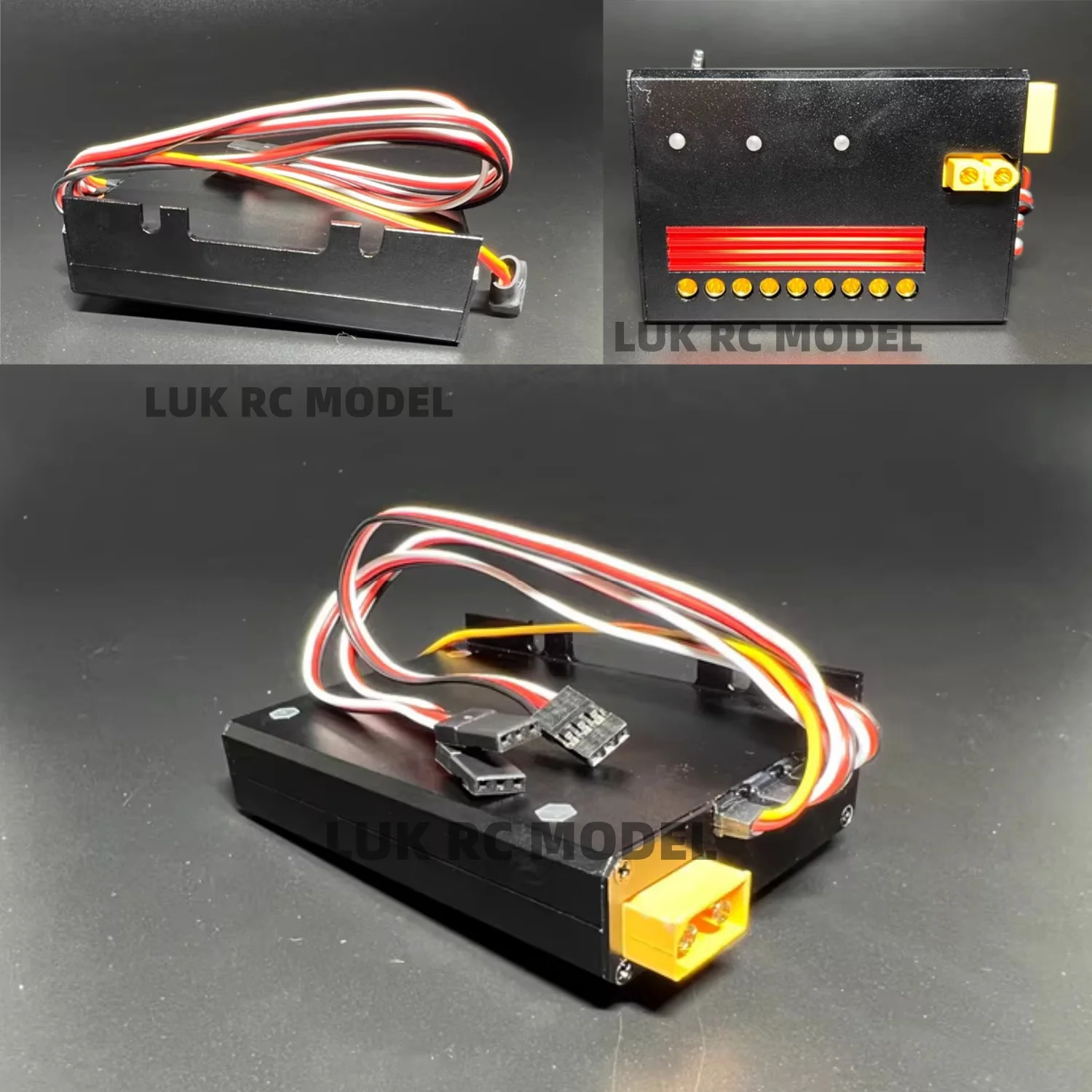 DoubleE RC Excavator EC160E E111 30A 3-in-1 Brushless Motor 1/12 1/14 Hydraulic Model Digger ESC Metal Casing Power Switch XT60