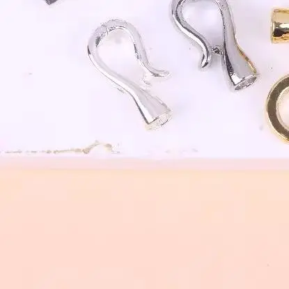 

2Pcs Connector Clasps For Pearl Bracelet Necklace Making Beads End Caps Fastener Clasps DIY Jewelry Findings