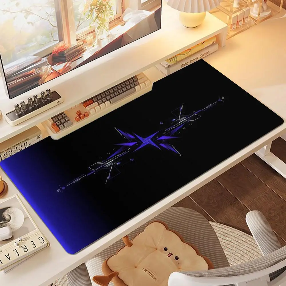 Large Size Table Mat Purple Thorn Star Mystic Dark Ornament Mouse Pads For Laptop Games Playmat