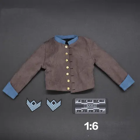 1/6 QORANGER QOMTOYS QOM-1033 US. Civil War Battle Male Tops Model with Medals Accessories For 12" Action Figure Collect