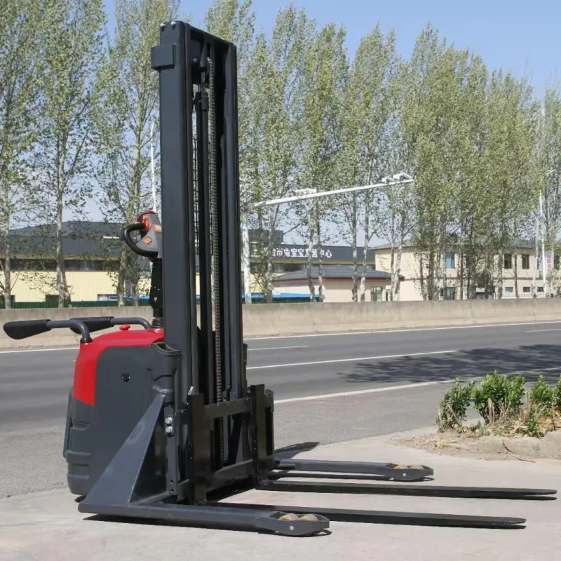 Customized Electric Walkie-talkie Stacker Forklift Pallet 2 Ton 2.5 Meters RWD Lead-Acid Battery 48V Hydraulic Side Shifter