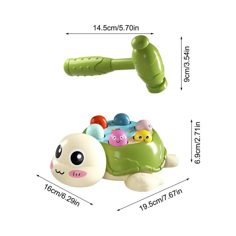 Whack Mole Gioco Tartaruga Martellare e Martellare Giocattoli Sviluppo Apprendimento interattivo Simpatico gioco Whack Mole per bambini in età prescolare