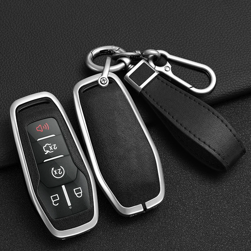 

Car Key Fob Case Cover Holder For Ford Fusion Explorer Mustang Edge F-150 Mondeo For Lincoln MKZ MKC MKX