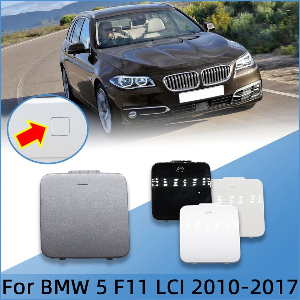 

Auto Parts Rear Bumper Tow Hook Cover Cap For BMW 5 F11/LCI Ordinady Version 2010-2017 Towing Hauling Trailer Lid Shell Trim