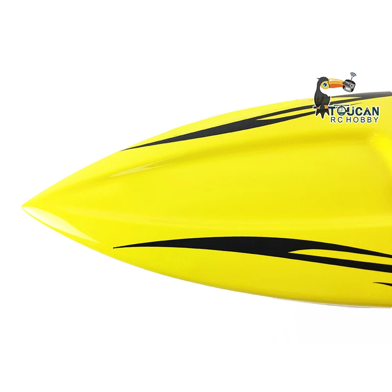 DTRC Toucanhobby E36 Fiber Glass Yellow Electric Racing RTR RC Boat W/ Motor Servo ESC Battery