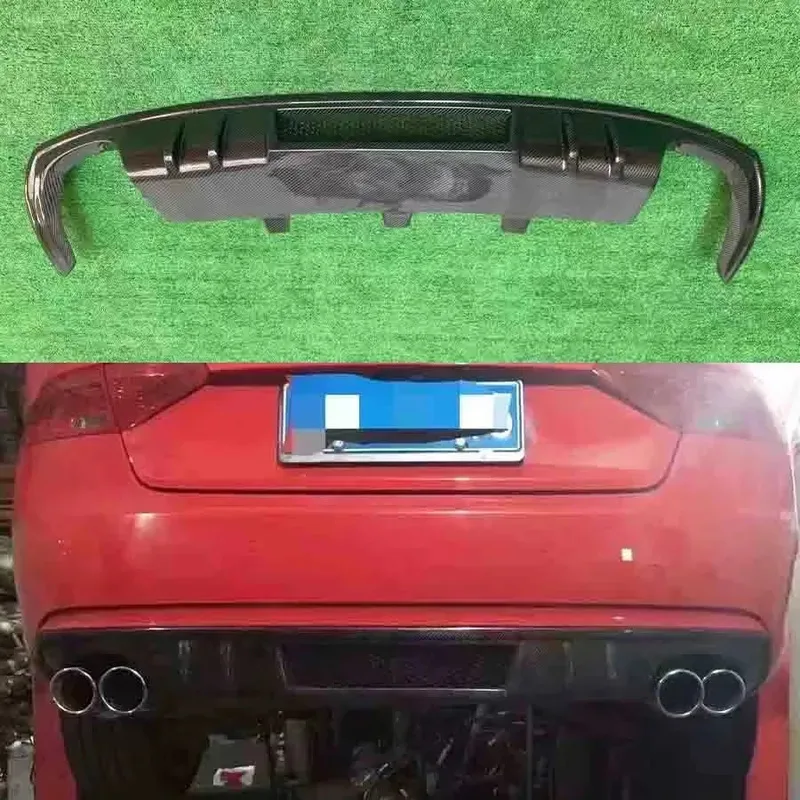 

For Audi A5 Coupe 2012-2016 Regular 4-door Carbon Fiber Car Rear Bumper Diffuser Rear Splitters Spoiler Back lip body kit