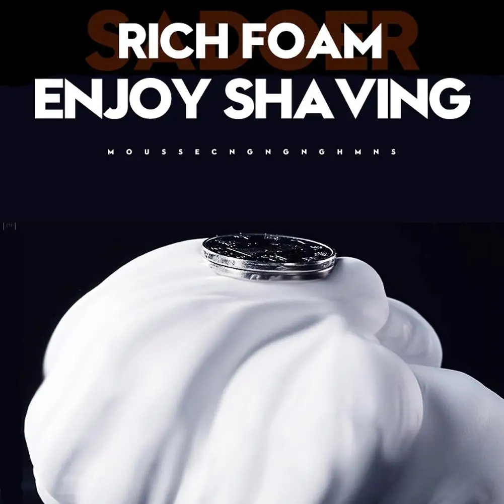 60ML Rasieren Gel Rasieren Glatte Erweichung Bart Wurzeln Reinigt Rasur Creme Rasur Gel Glatte Rasieren Creme Für Männer d4Q4