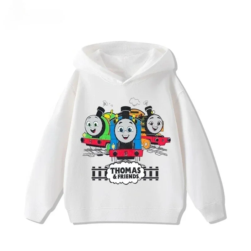 توماس ذا تانك محرك الكرتون نمط مطبوعة الخريف جديد الفتيان والفتيات الرياضة في الهواء الطلق مريحة هوديي الأعلى #3
