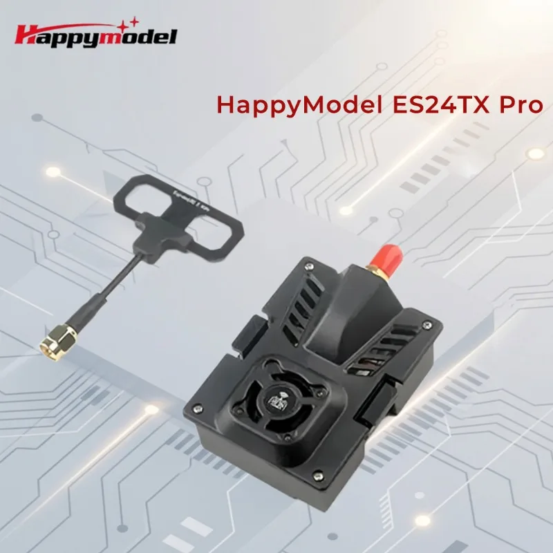 

HappyModel ES24TX Pro 1000mW 2.4G ExpressLRS ELRS Micro TX Module with Cooling Fan RGB LED Module for RC Airplane FPV Drone