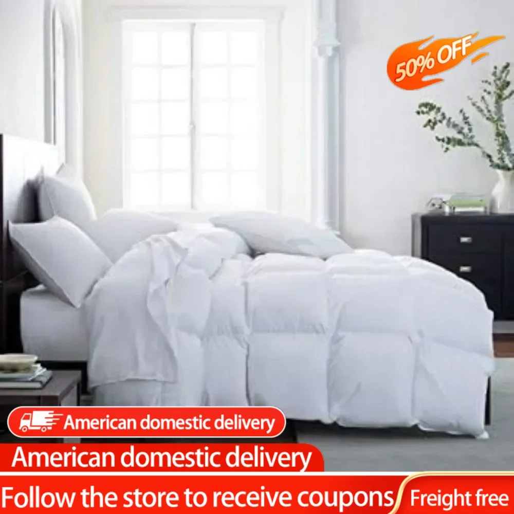 

Down Alternative Comforter Fluffy Duvet Insert - Premium Plush All Season -Luxury Breathable Hotel Cooling Comforter