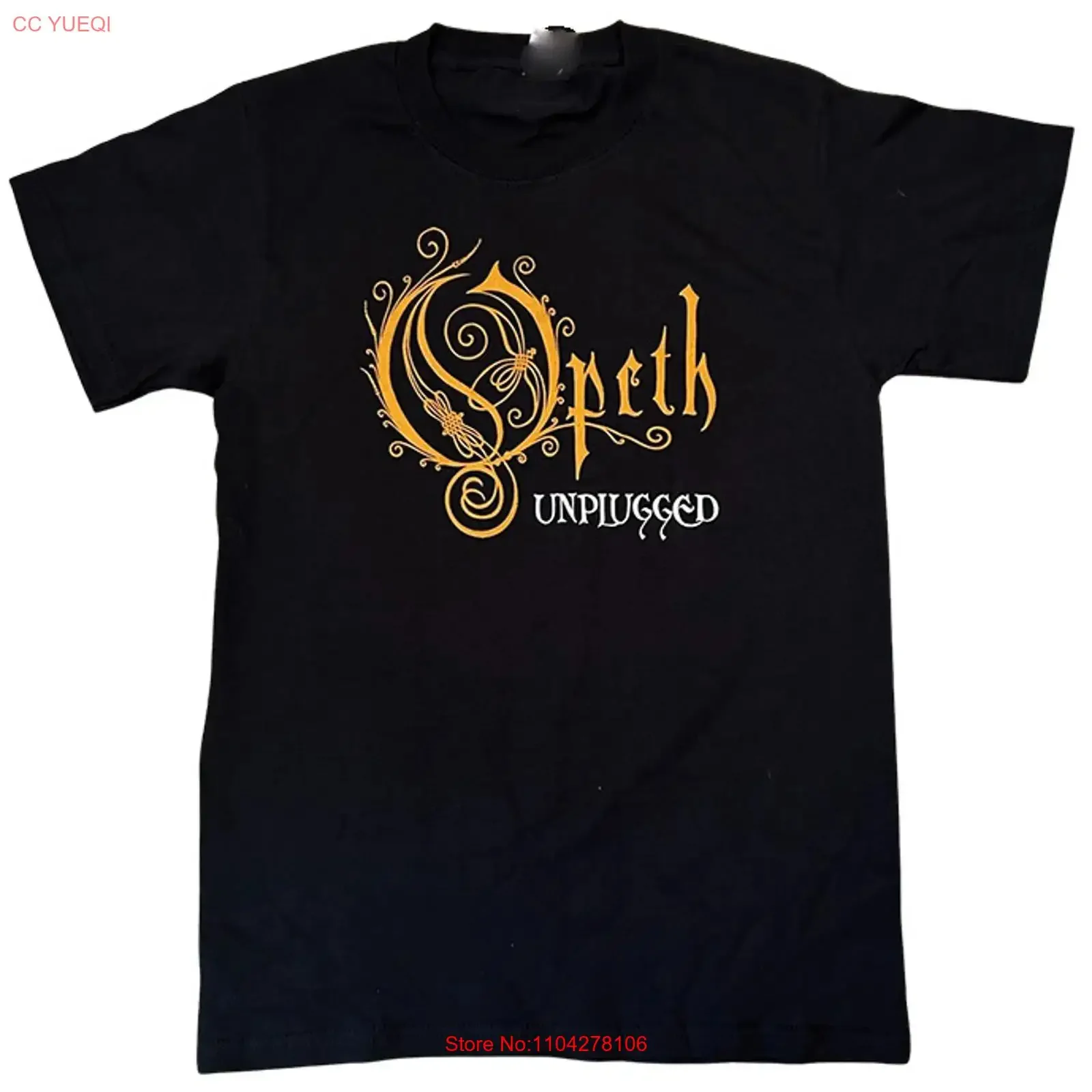 OPETH Unplugged For Fan Cotton Black All Size T Shirt LI1882 vintage Washed homme designer clothes Slightly fashion Soft