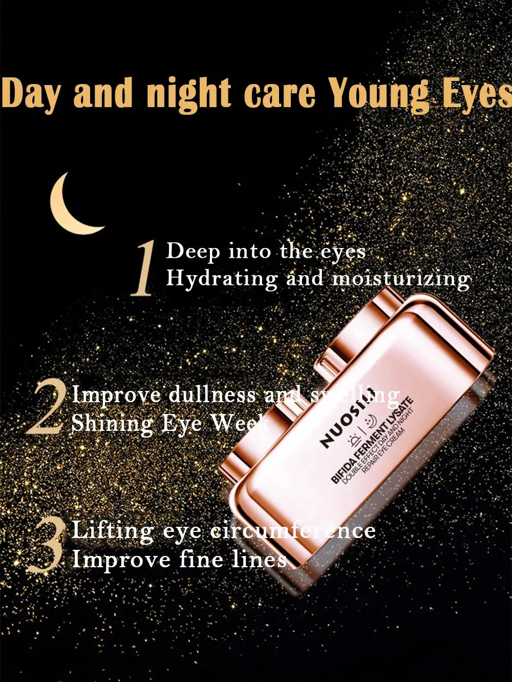 1Set Day/Night Eye Cream Collagen Dark Circle  Anti-Puffiness Eye Bags Korea Cosmetics