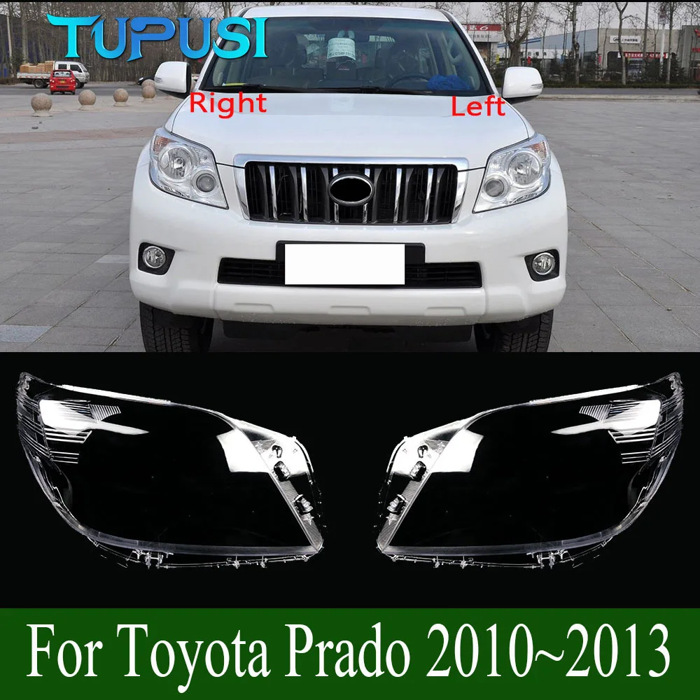 

For Toyota Prado 2010 2011 2012 2013 Front Headlight Cover Transparent Lampcover PC Lampshade Anti Cracking Lens Shell