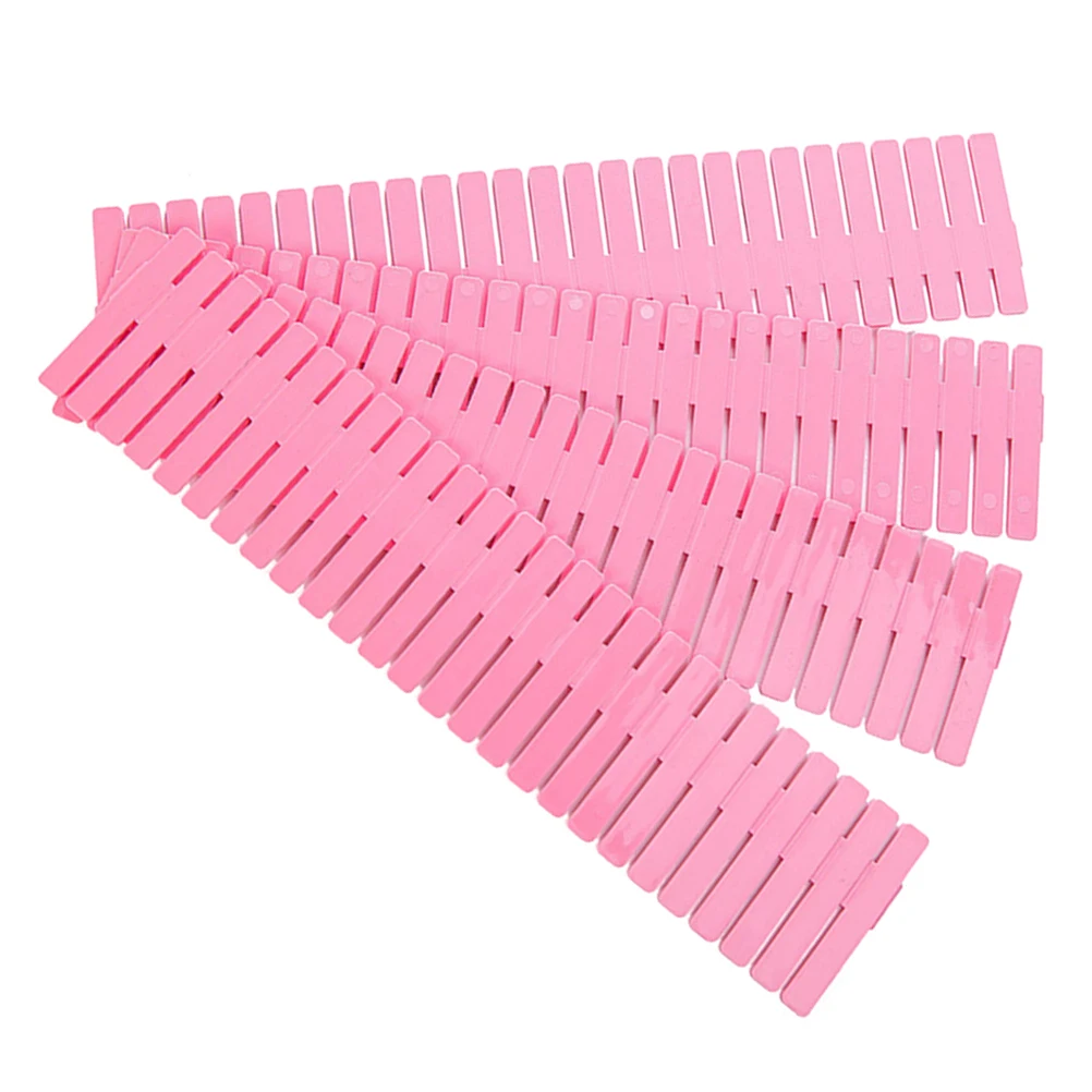 

4pcs Plastic Drawer Dividers 9.84"X2.75" Adjustable Diy Storage Organizer For Socks Underwear Makeup Ties Scarves Drawer Divider