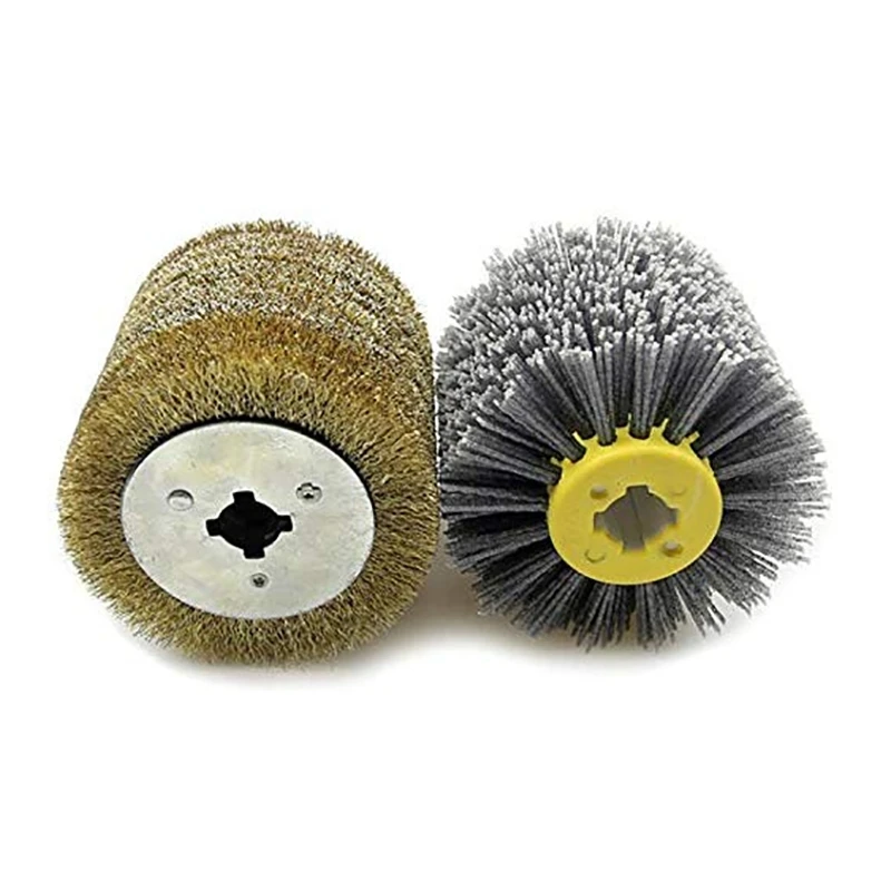 2 in 1 Woodwooking Polishing Wheel Brush Drum Sander Tools for Woodworker