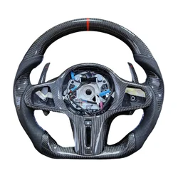 Carbon Fiber Steering Wheel For BMW M3 G80 M4 G82 M5 F90 M8 X3M X4M X5M X6M F97 F98 F95 F96 G20 G30 G22 G01 G02 , G05, G06