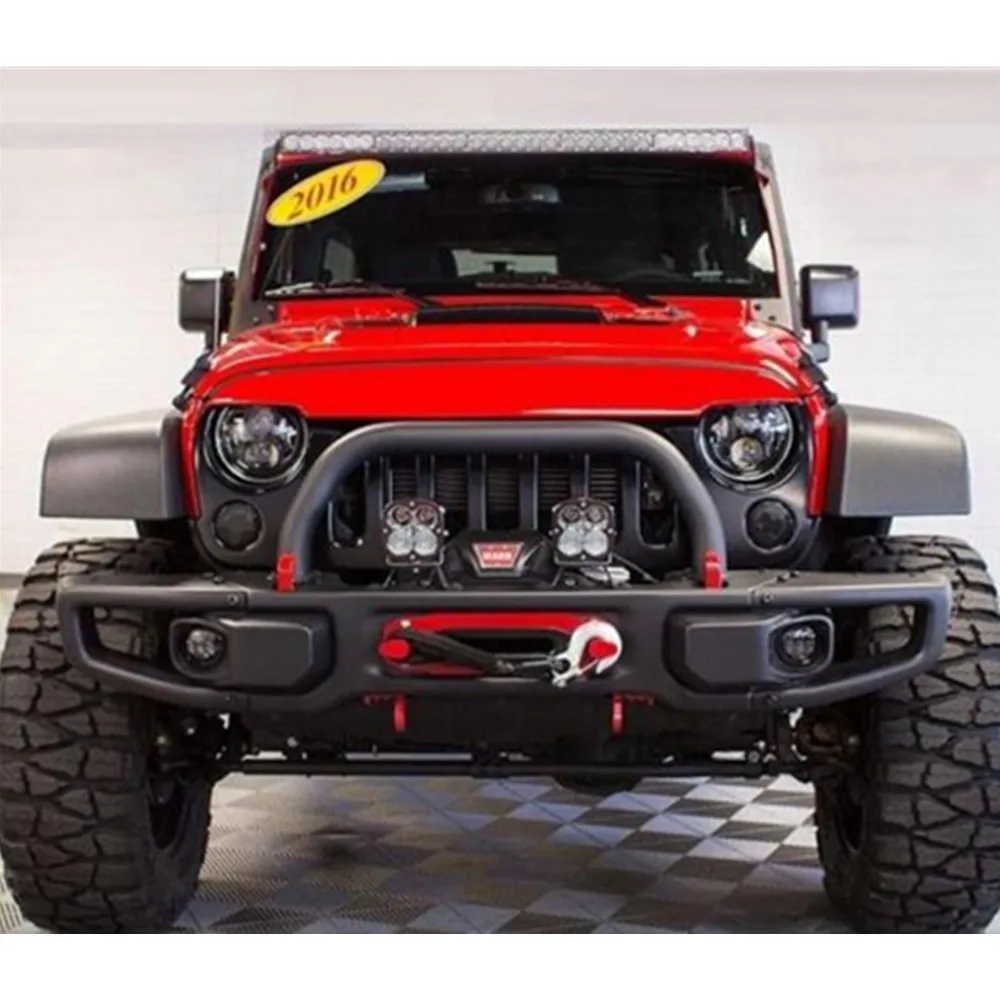 Black Steel 10th Anniversary front bumper with bull bar