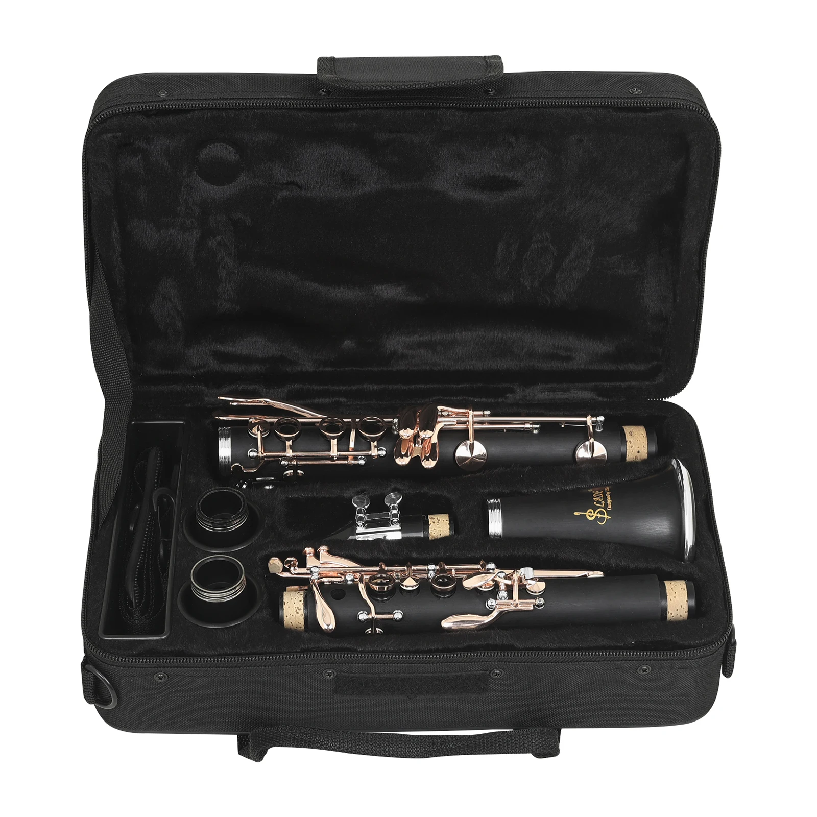 Slade Bb-Klarinette, 17 Klappen, Abs-Korpus, Professionelles Holzblasinstrument Mit Klarinettenkoffer, Handschuhen, Blättern, Ersatzteilen Und Zubehör S628F397B233D494Aae6De2131Eb5F833S