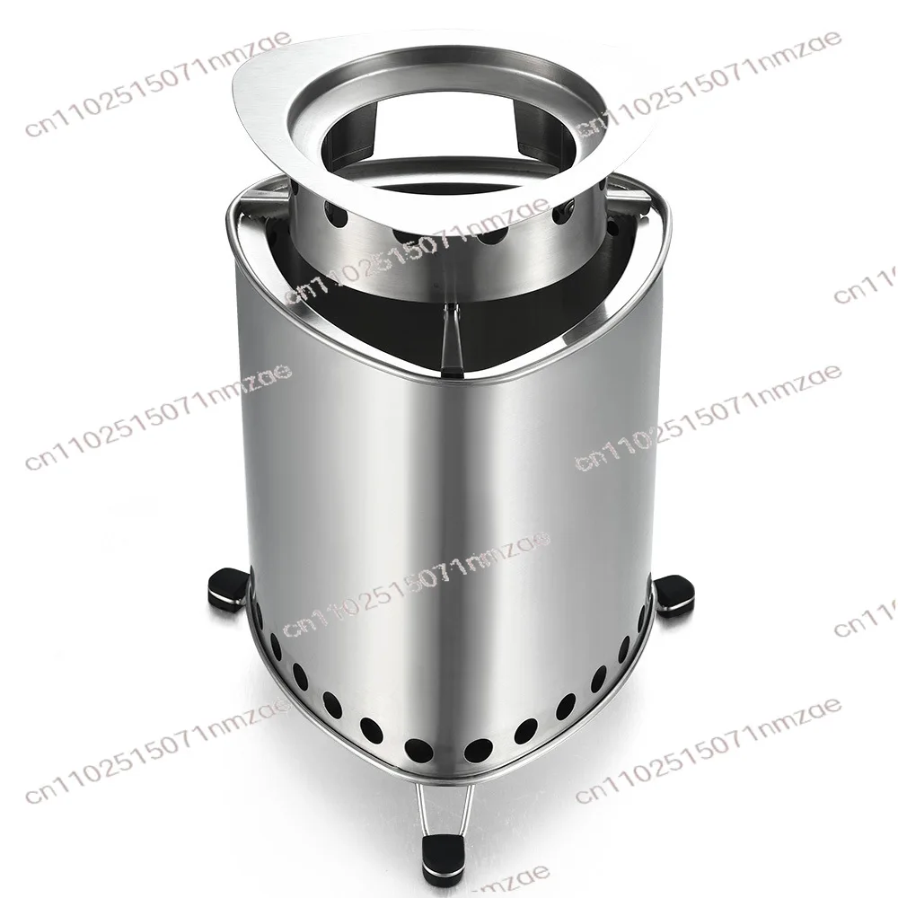 Portable Stainless Steel Camping Fire Pit – Outdoor Smokeless Fire Pit for Camping, Backyard, Heating, and Bonfire