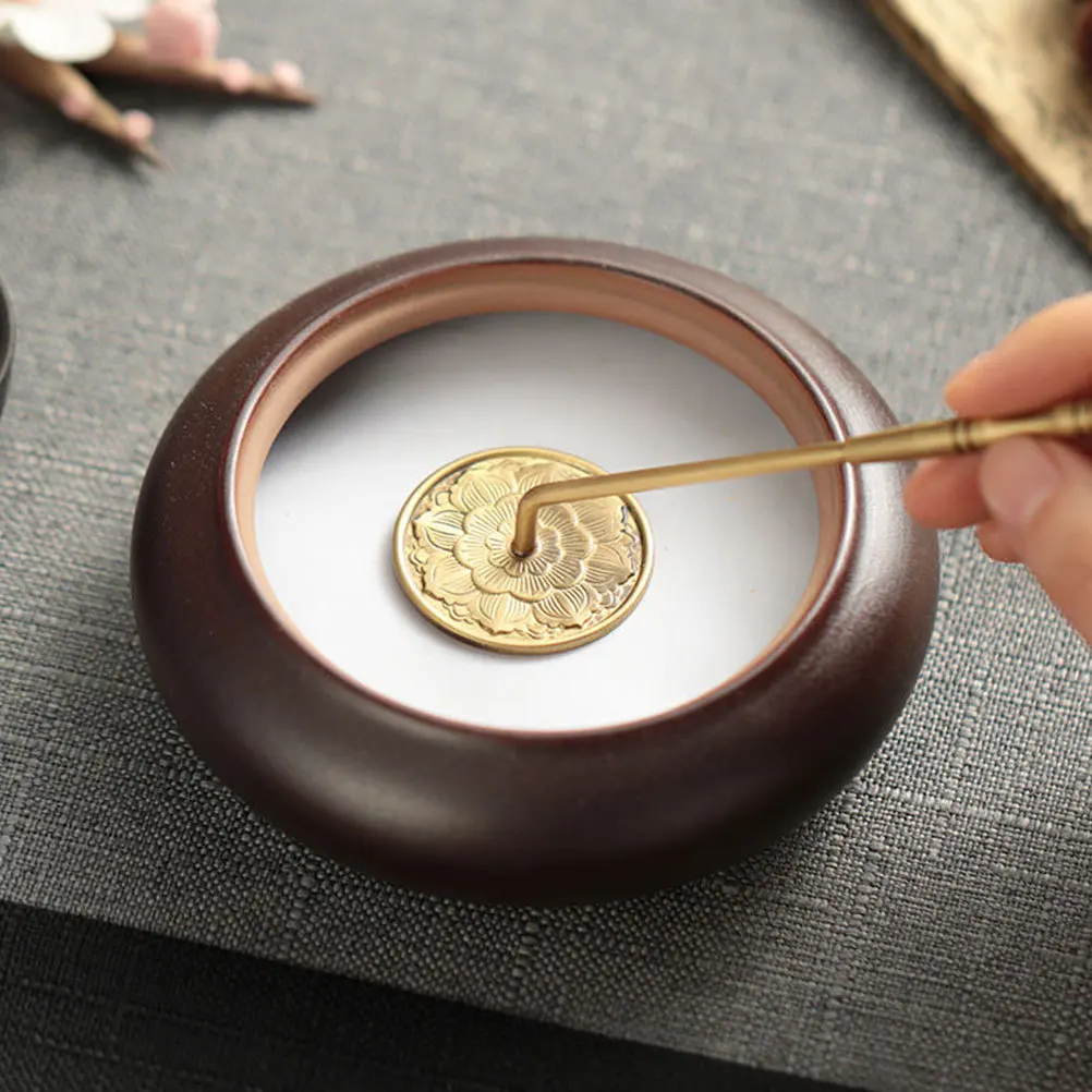 

Copper Incense Ash Presser Long Handle Flat Bottom Ash Press Incense Making Tool Aromatherapy Burner Supply Burner Supply