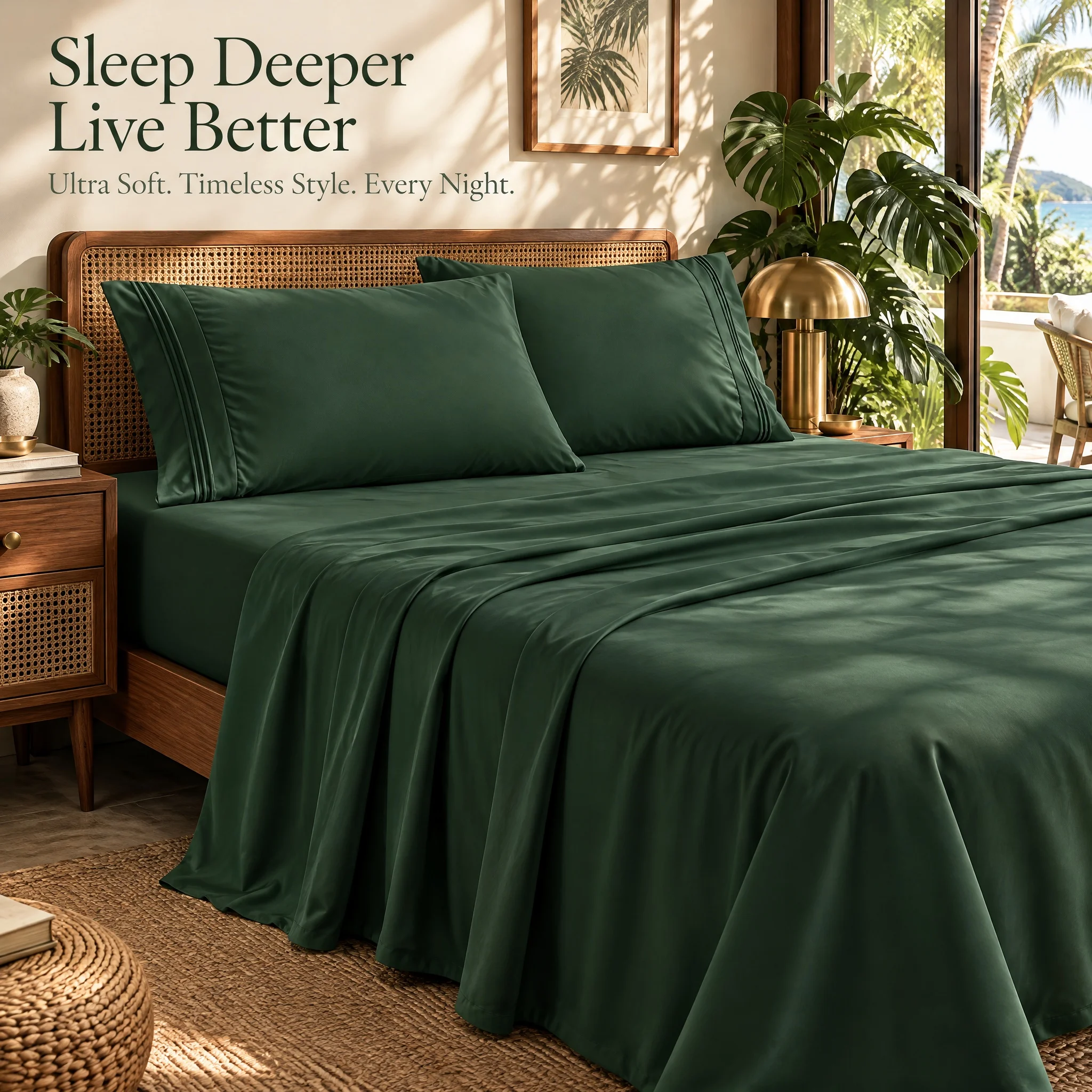 Ultra Soft Luxury Bedding Set, - đánh giá và giá Fitted Bed Sheets Deep Pocket
