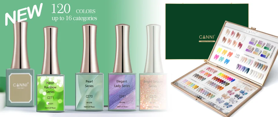 CANNI HEMA FREE Nagelgellack VIP Kit Farbkarte Diamond Top Coat 30 Stück/Set 9 ml Soak Off UV LED Nagelmaniküre CC1 bis CC7 Kit – Detail 28