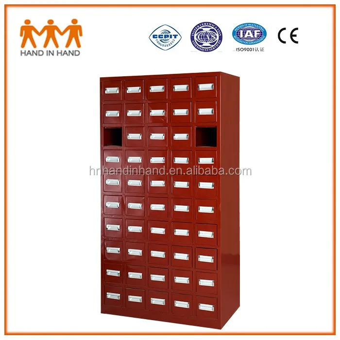 Apteka 50 szuflad Szafka ze stali nierdzewnej/Szafka na leki