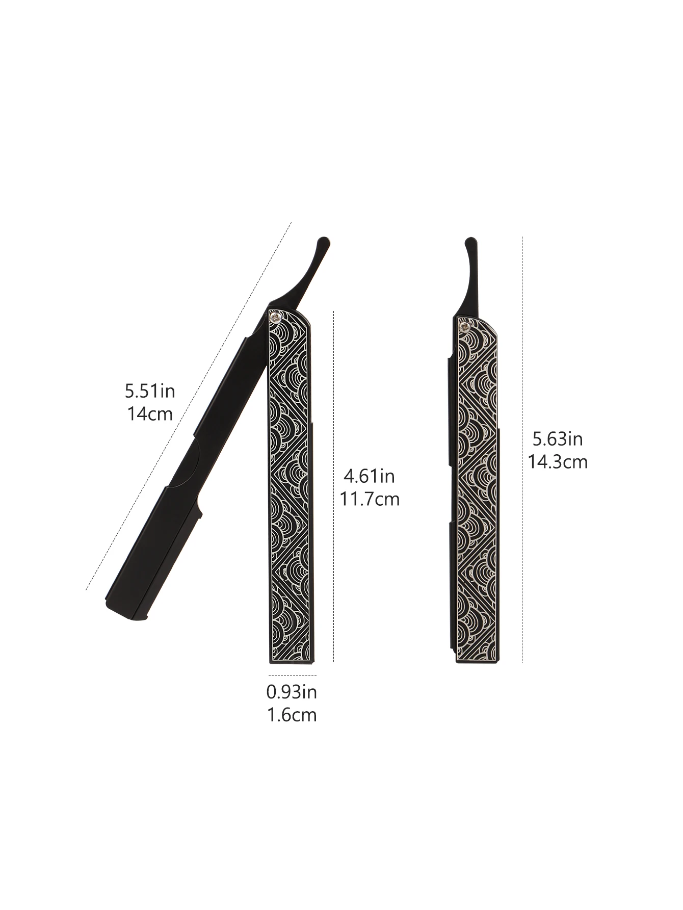 Men\'s Stainless Steel Straight Manual Razor Retro Men\'s Beard Trimmer Folding Safety Hair Barber Cutting Shaving Tools