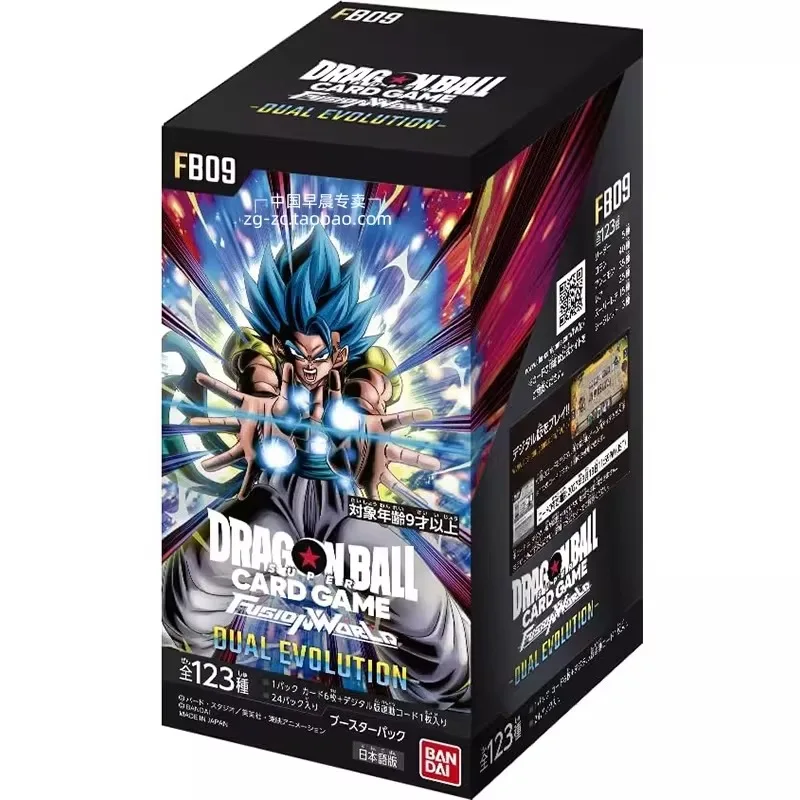 Genuine Bandai Dragon Ball Super Card Game FB09 Supplemental Pack DUAL EVOLUTION Collectable Trading Card Toys Gifts For Fans