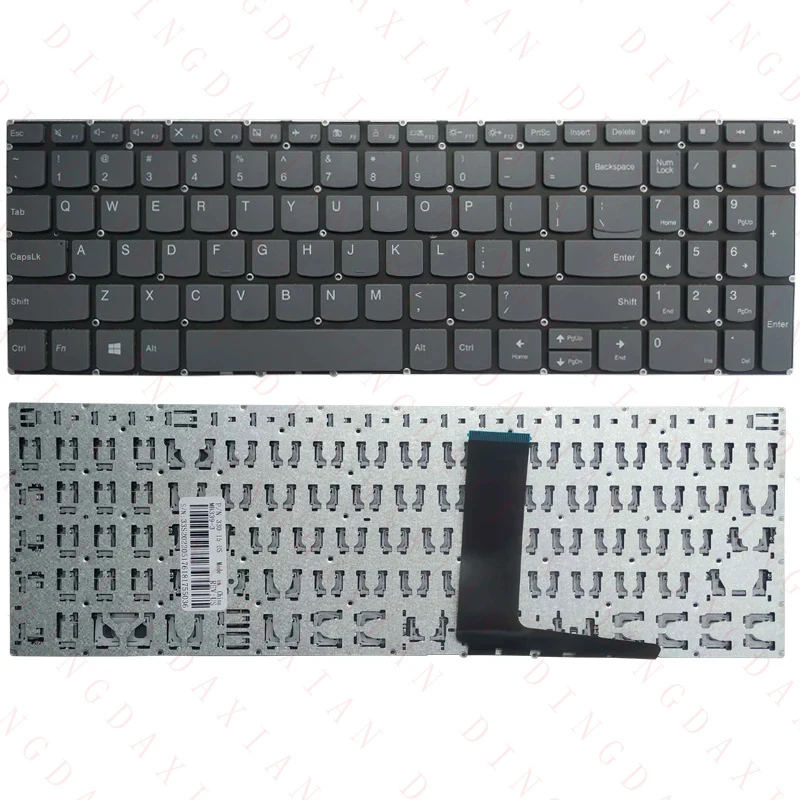 Teclado para portátil Lenovo IdeaPad S340-15 S340-15IWL S340-15API S340-15IML S340-15IIL ruso/estadounidense/británico/español/latino/brasileño/francés