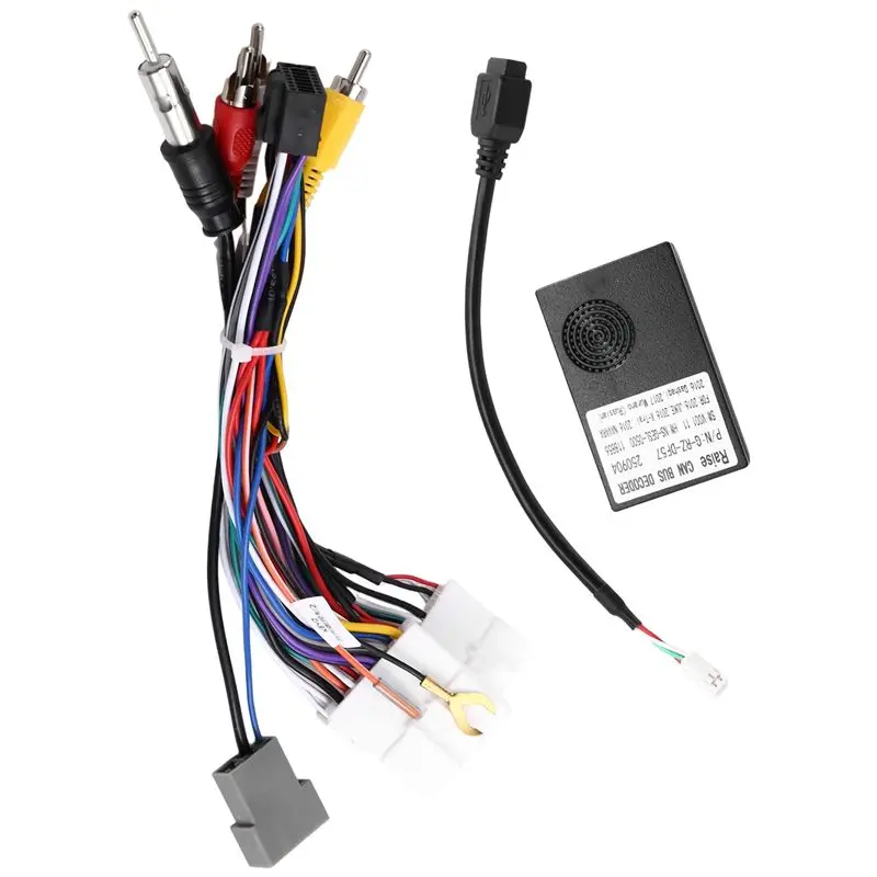

Кабель-переходник ABQB-Canbus Box Decoding Harness Raise Plug 16-PIN для Nissan X-Trail/Qashqai J10/J11 Juke/NP300, кабель питания Android