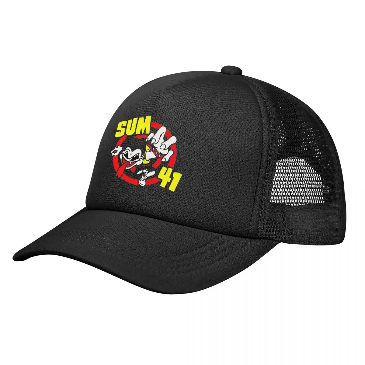 Sum 41 Music Band Mesh Baseball Caps Men Women Outdoor Trucker Worker Cap Adjustable Snapback Caps Sun Caps Summer Trucker Hats