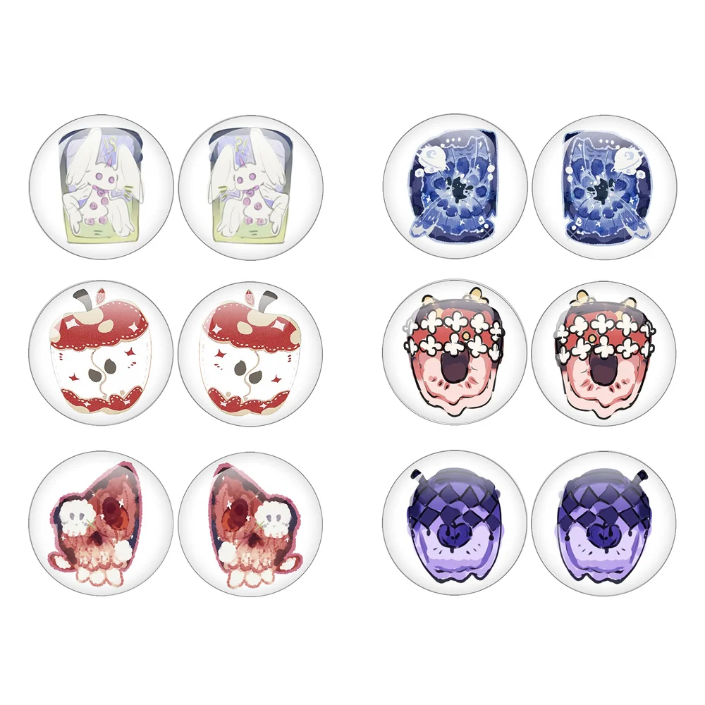 6 pairs/lot Suitable For Blyth Doll BJD Obitsu Body Doll Painting Style 10MM-40MM Glass DIY  Accessory MIX Pupil Eye Chips