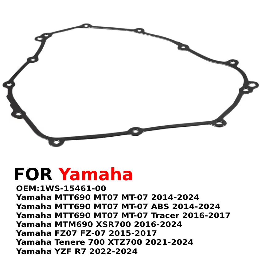 Clutch Cover Gasket For Yamaha MTT690 MT07 MT-07 Tracer ABS XSR700 FZ07 FZ-07 700 XTZ700 YZF R7 1WS154610000