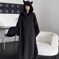 Autumn and Winter Padded Thickened Robe Jumpsuit Men and Women Home Clothing Embroidered Letters Pajamas Super David Clothes Tid