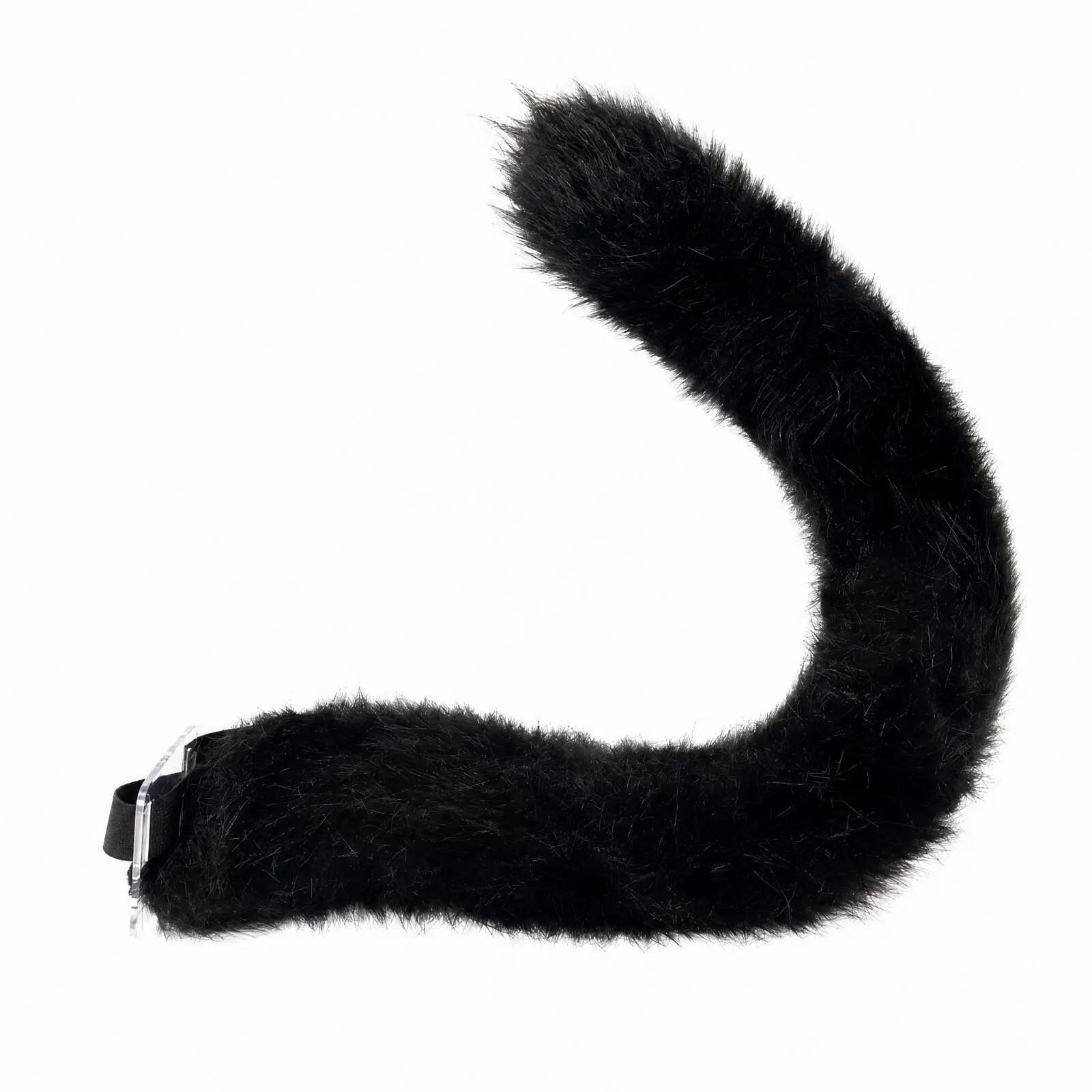 Soft Cat Ear Headband and Tail Set Soft Soft Cat Costume Accessory Set Feline Cosplay Headband with Tail for Cosplayers, Stage