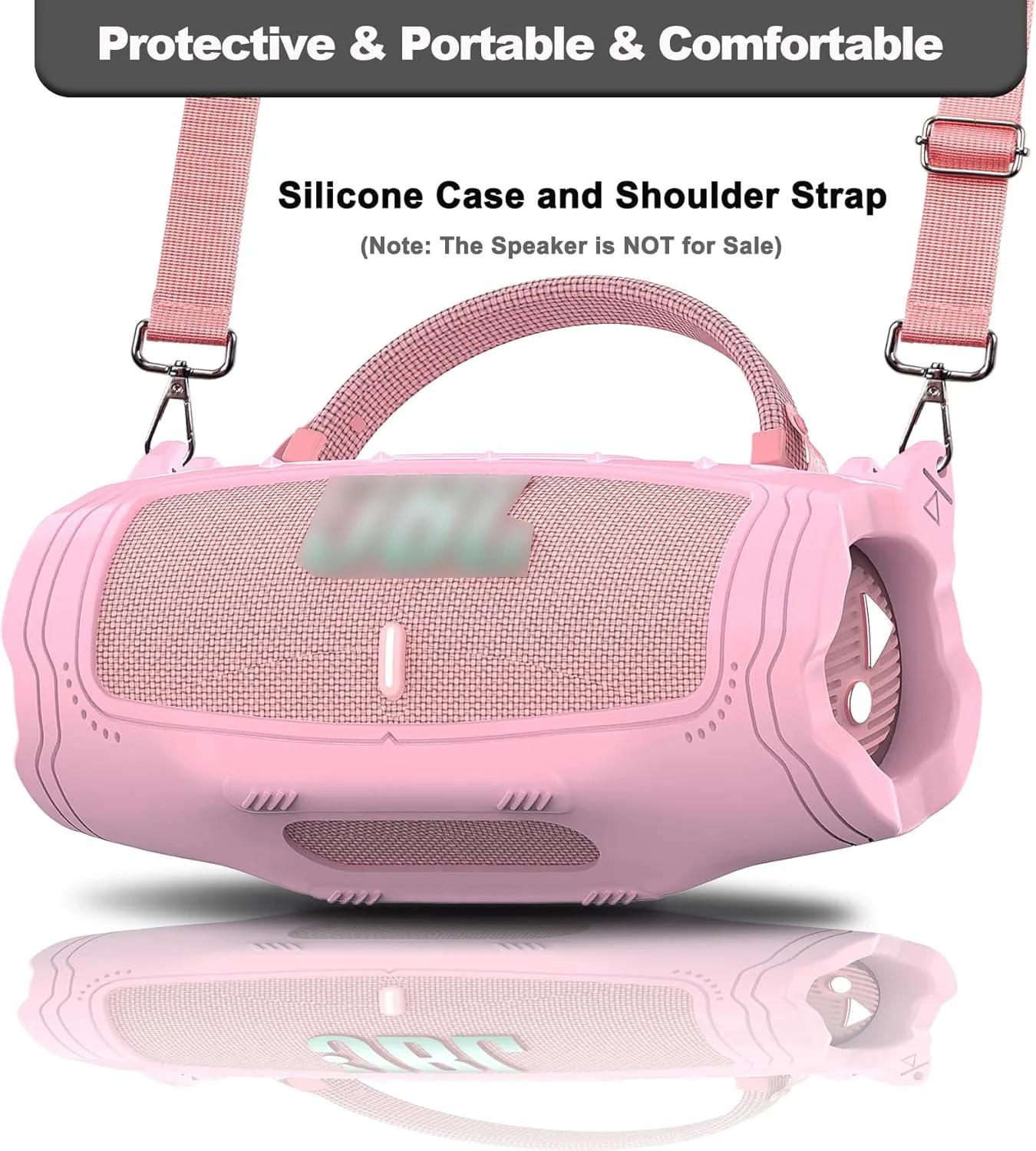 Silikon-Schutzhülle und Hartschalen-Tragetasche und Schultergurt für JBL Charge 6, tragbares Bluetooth-Lautsprecher-Zubehör – Detail 19