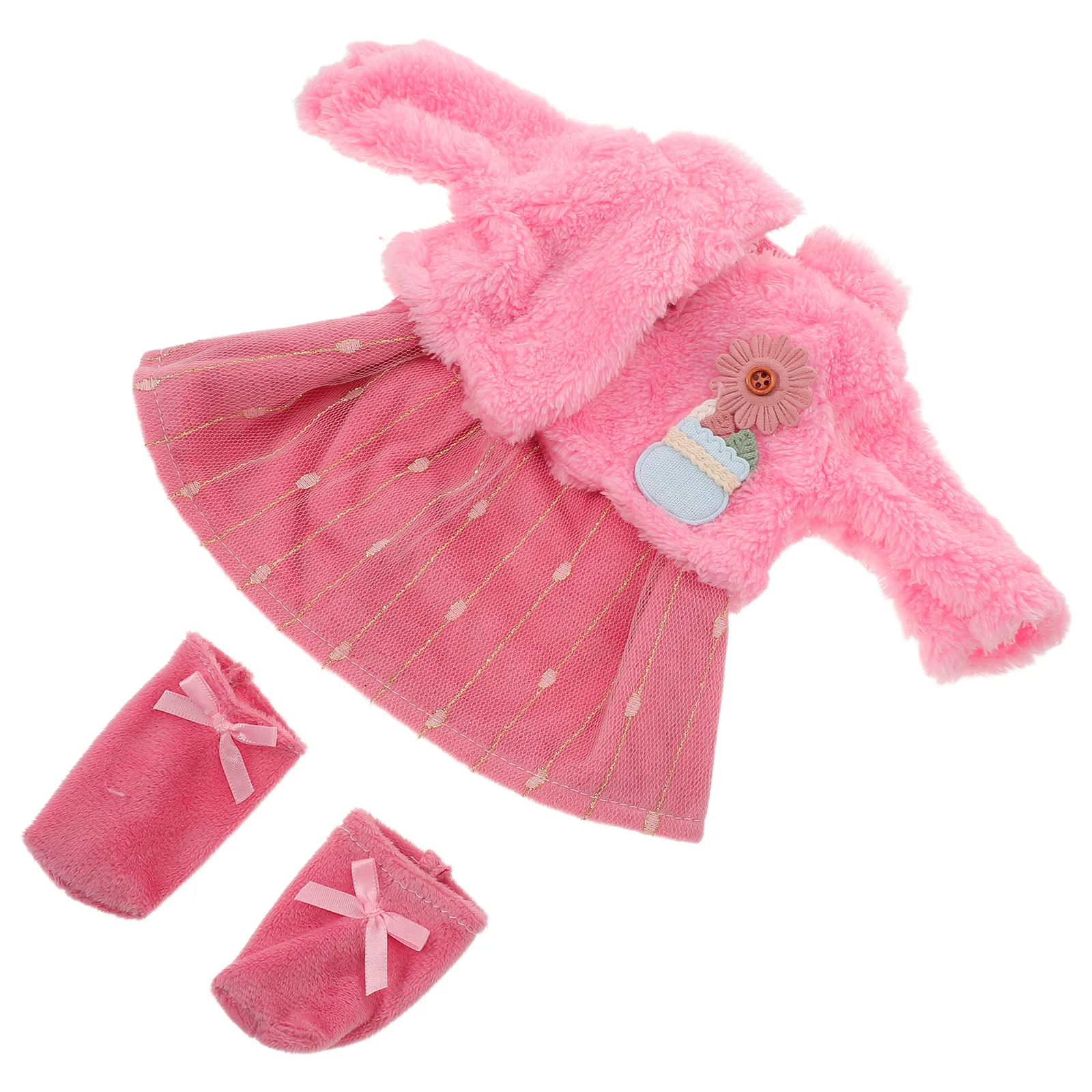 

1 set 1 Set Clothing Set For 18 Inch Pink Princess Skirt Ballet Outfit Birthday Dance Costume Cloth