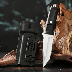 New Outdoor Portable Small Straight Knife, Multi-Functional Pocket Knife Survival Tool