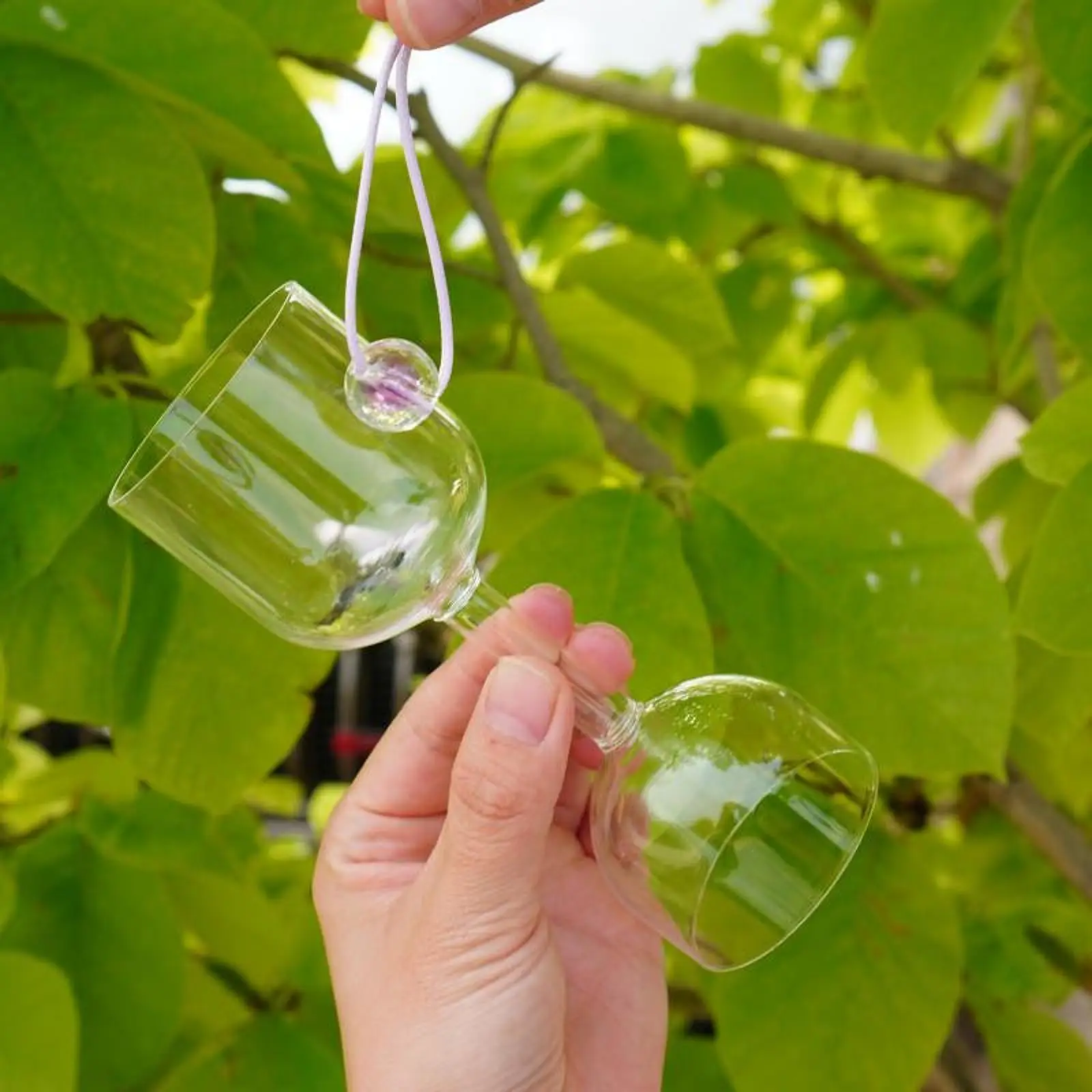 

Clear Glass Sound Bowl Sturdy Multifunctional Meditation Bowl Handheld Bell Percussion Instrument for Relaxation Living Room