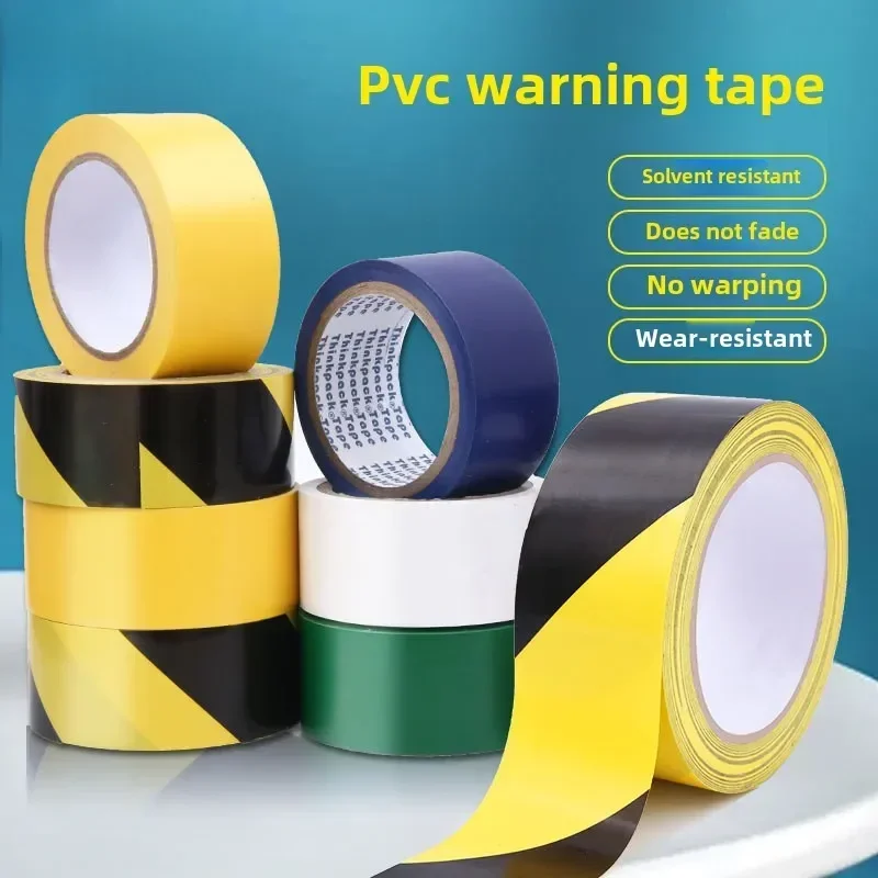 

1PC 33m long PVC warning tape with black yellow spots horse lines, landmark markings warning signs floor tape (different widths)