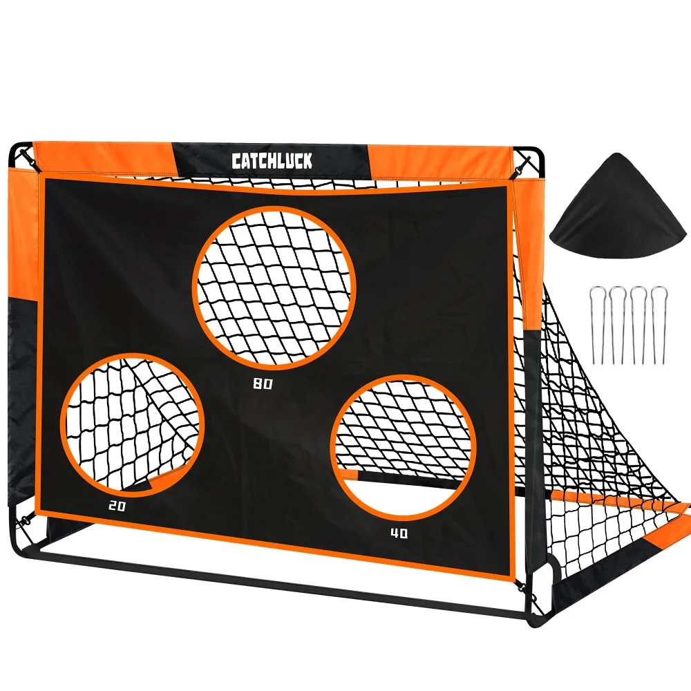 

Kids Soccer Goal Net Pop Up Football Goal Easy Assembly Target Net Improving Passing And Shooting Accuracy For Playground