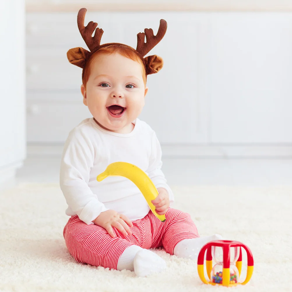 

2 Pcs Music Toys for Toddlers Simulated Fruit Sandbox Children's Kids Plaything Maracas Musical Instruments