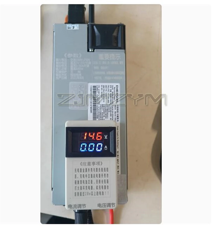 Lithium Iron Phosphate Charger Polymer Battery 15v True 50A Current Voltage Adjustable Display RV Charger AC 110V-220V