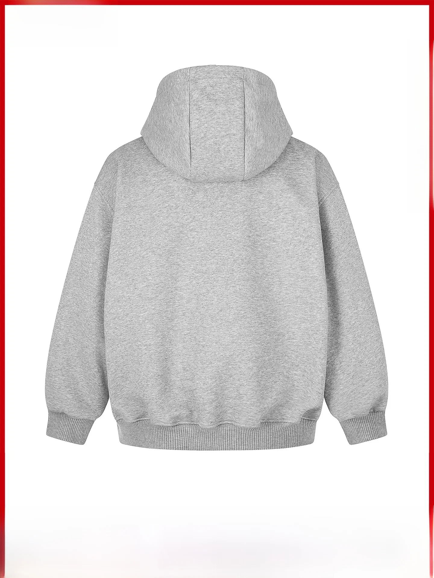 American Deconstructed Hoodie Men's Multi-Zip 470G Heavyweight Hooded Sweatshirt Functional Style Cleanfit Outerwear
