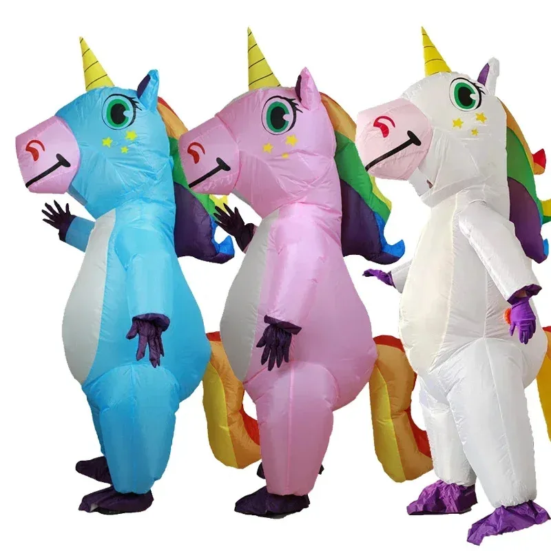 

Halloween And Outdoor Fun Party Dress Inflatable Full Body Unicorn Costume Inflatable Men And Women Fit All