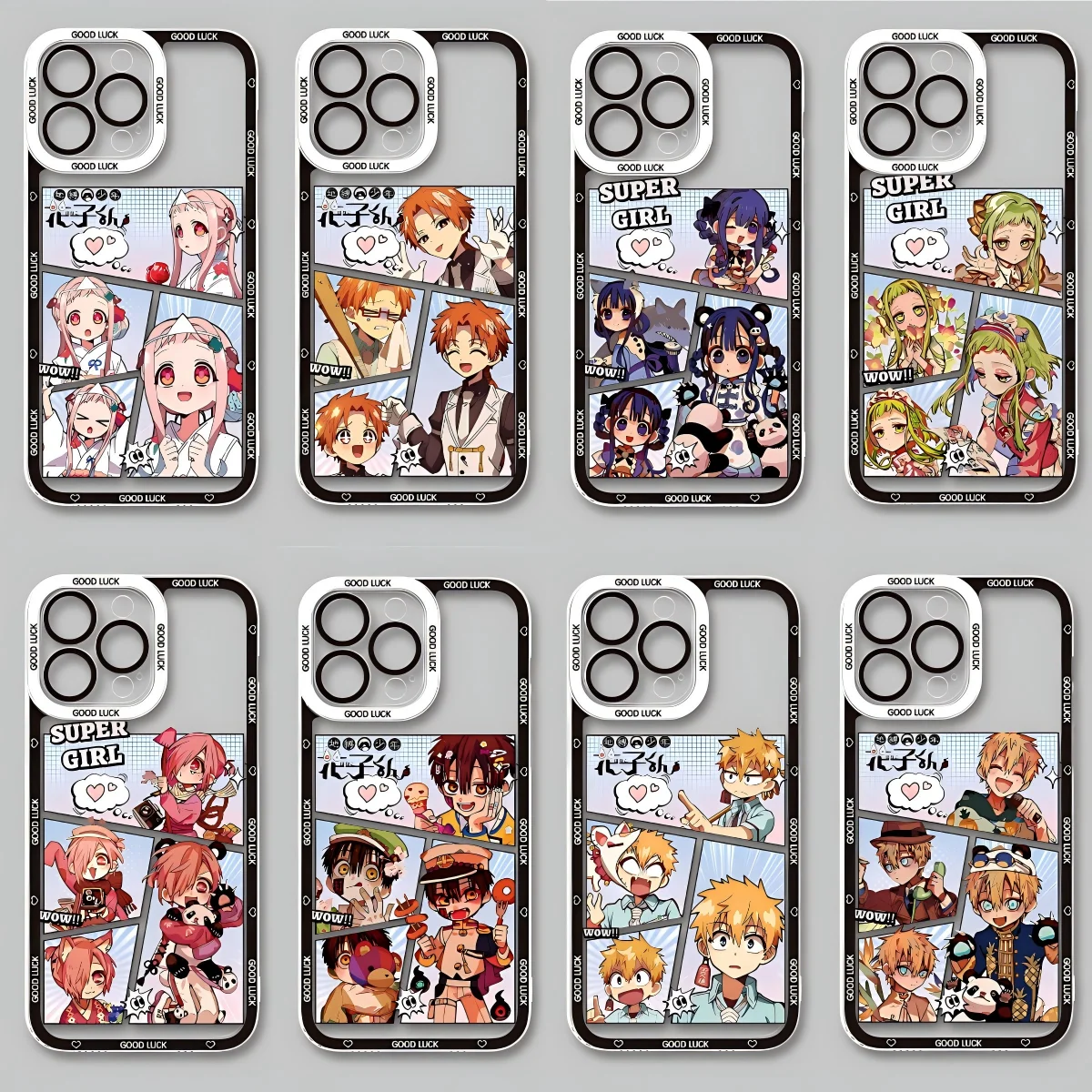 Cute H-Hanako-kuns Phone Case For Samsung S26 S25 S24 S23 S22 S21 S20 FE Note20 Note10 Plus Ultra Lite Edge 5G Clear Soft TPU
